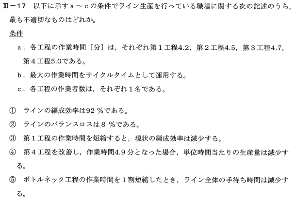 平成25年度　経営工学部門　Ⅲ-17